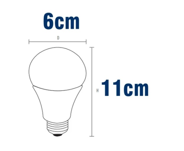 Lâmpada LED Bulbo 9W GALAXY